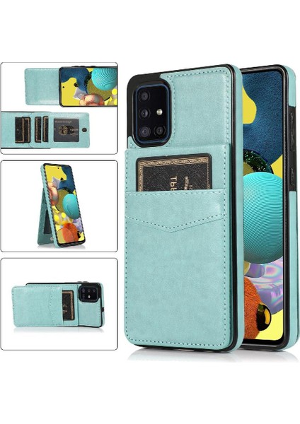 Kredi Manyetik Toka Kickstand ile Samsung Galaxy A51 5g ile Uyumlu (Yurt Dışından)
