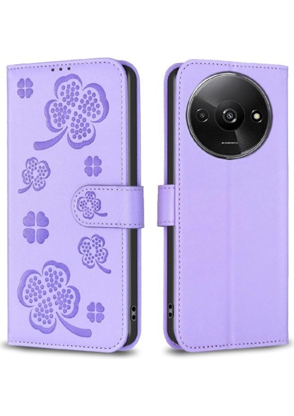Xiaomi Redmi A3 Kart Yuvaları Tutucu Kickstand Pu Deri Için Flip Case (Yurt Dışından)