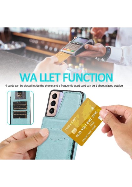 Samsung Galaxy S22 Artı Manyetik Toka Kickstand Kart ile Uyumlu (Yurt Dışından)