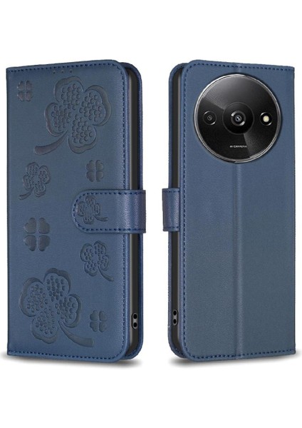 Xiaomi Redmi A3 Kart Yuvaları Tutucu Kickstand Pu Deri Için Flip Case (Yurt Dışından)