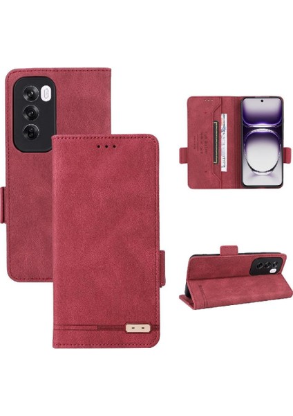 Toka Kapak Manyetik ile Oppo Oppo 12 Pro 5g Kickstand Için Flip Case (Yurt Dışından)