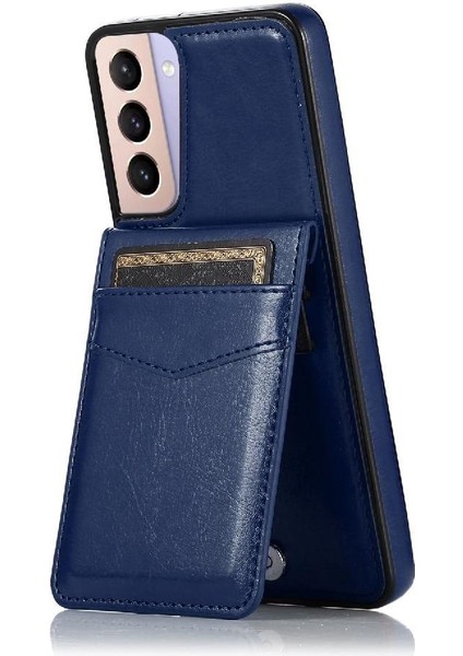 Kredi Kartı Toka ile Samsung Galaxy S21 Premium Deri ile Uyumlu (Yurt Dışından)