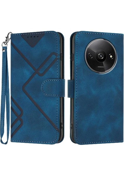 Kart Yuvası Standı ile Xiaomi Redmi A3 Için Flip Case Cüzdan Pu Deri (Yurt Dışından)