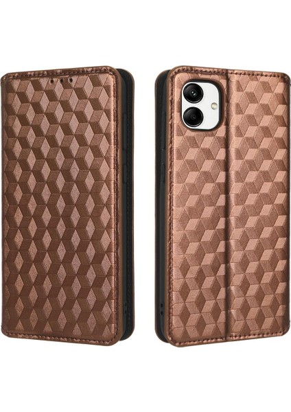 Samsung Galaxy A04 3D Desen Pu Deri Manyetik Kapatma Kartı (Yurt Dışından)