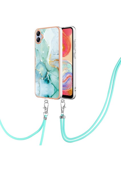 Samsung Galaxy A04E Mermer Anti-Scratch Yumuşak Crossbody Kordon Için Kılıf (Yurt Dışından)
