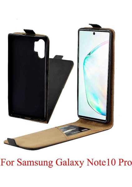 Samsung Galaxy Not 10 Pro Iş Tarzı Kapak Tpu Için Dikey Flip Case (Yurt Dışından)