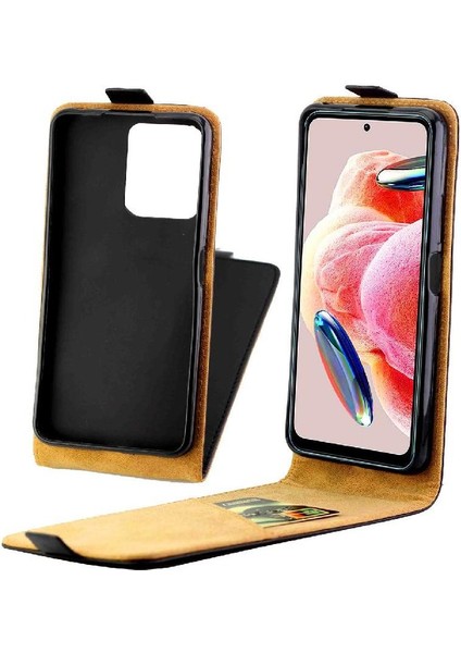Xiaomi Redmi Not 12 Için Dikey Flip Case 4g Koruyucu Kapak Kart Yuvası (Yurt Dışından)