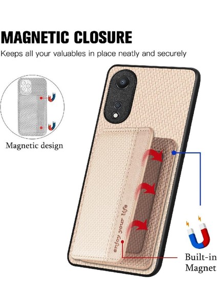 Oppo A78 Için Kılıf Standı Fonksiyonu Manyetik Kart Tutucu Komple Kamera (Yurt Dışından) fiyatları