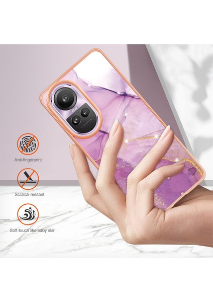 Oppo Oppo 10 Pro 5g Koruma Için Kılıf Mermer Desen Ince Tpu Yumuşak Tampon (Yurt Dışından)