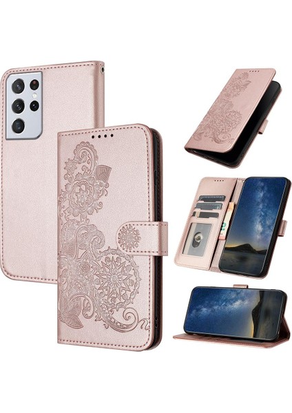 Samsung Galaxy S21 Ultra Cüzdan Kılıf (Yurt Dışından)
