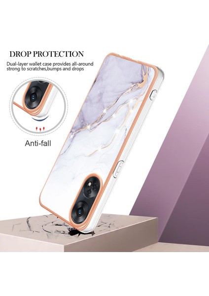 Oppo Oppo 8t 4g Koruma Için Kılıf Yumuşak Tampon Ince Tpu Mermer Desen (Yurt Dışından) fırsatları