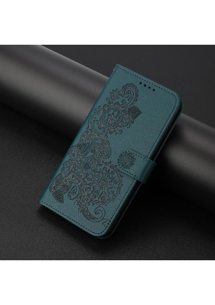 Samsung Galaxy M15 Flip Folio Kitap Için Flip Case Kart Yuvası Standı ile Pu (Yurt Dışından)