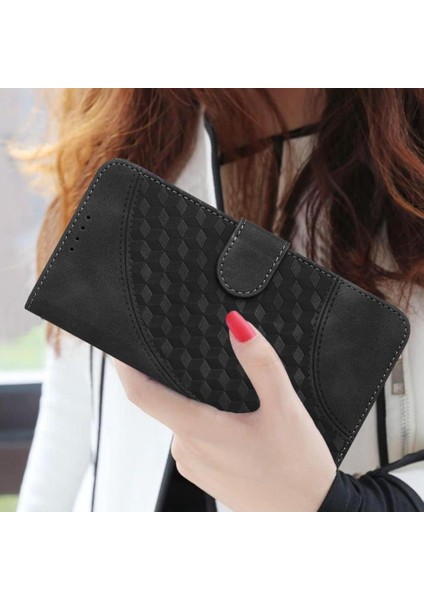 Oppo Flip 12 5g Geometrik Desen Flip Iş Pu Deri Için Flip Case (Yurt Dışından) modelleri