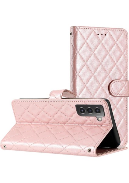 Samsung Galaxy S21 Tpu Darbeye Kart Yuvaları Tutucu Manyetik Için Flip Case (Yurt Dışından)
