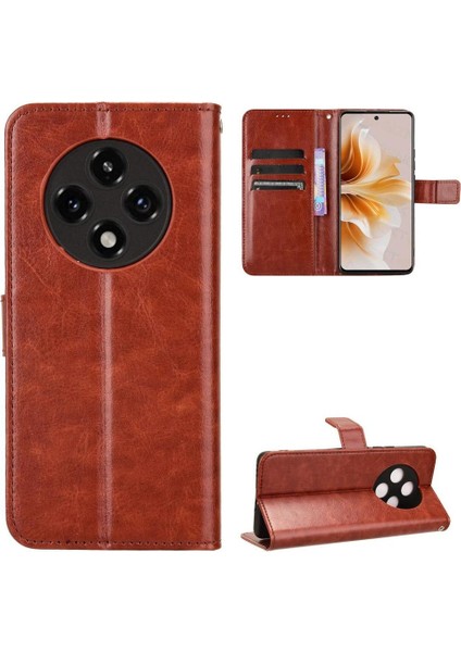 Oppo A3 Pro 5g Için Kılıf Manyetik Cüzdan Kapak Çevirin Kart Tutucu (Yurt Dışından)