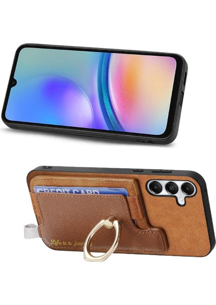 Samsung Galaxy A05S Cüzdan Manyetik Halka Standı Tutucu Magsafe Için Kılıf (Yurt Dışından)