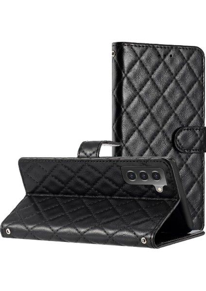 Samsung Galaxy S22 Artı Kickstand Manyetik Folio Pu Deri Için Flip Case (Yurt Dışından)
