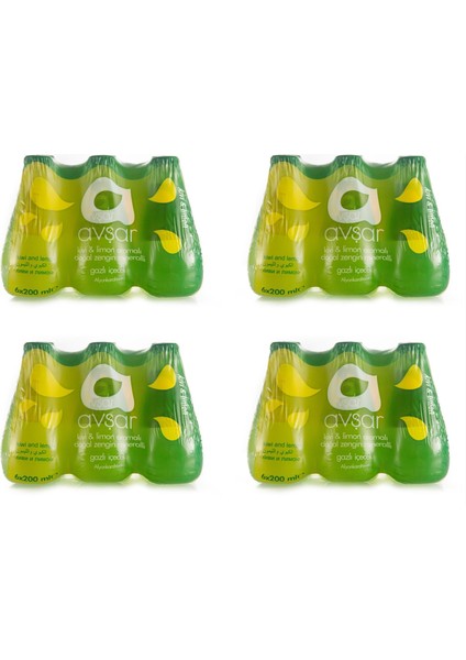 Kivi Limon Aromalı Maden Suyu 200 ml x 24 Adet