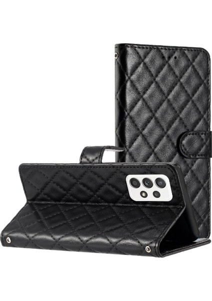 Samsung Galaxy Için Flip Case A52S 5g Kickstand Manyetik Folio Pu Deri (Yurt Dışından)