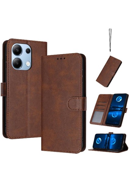 Saf ile Kart Yuvası Kickstand ile Xiaomi Redmi Not 13 4g Için Flip Case (Yurt Dışından)