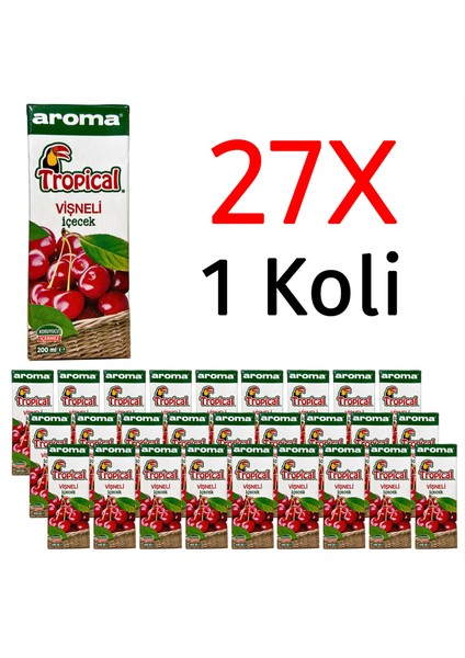 Tropical Vişneli Içecek 200 ml x 27 Adet