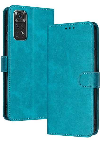Xiaomi Redmi Not 11 Için Flip Case Toka Pu Deri ile 4g Saf Renk (Yurt Dışından)