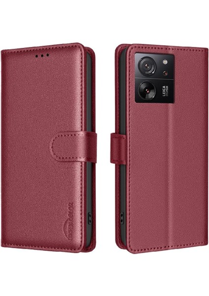 Xiaomi Redmi Için Flip Case K60 Ultra Pu Deri Kart Tutucu Kickstand Rfıd (Yurt Dışından)