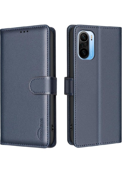 Xiaomi Redmi Için Flip Case K40/K40 Pro Manyetik Kart Tutucu Kickstand Pu (Yurt Dışından)