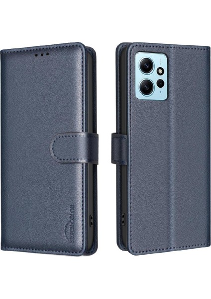Xiaomi Redmi Not 12 Için Flip Case 4g Manyetik Rfıd Engelleme Kart Tutucu (Yurt Dışından)
