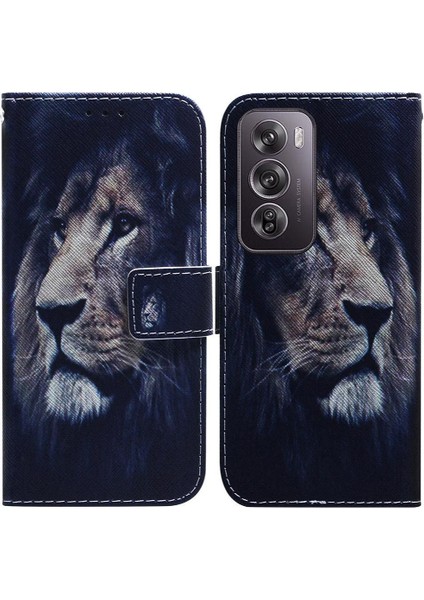 Oppo RENO12 Pro 5g Pu Deri Boyalı Cüzdan Kart Yuvaları Için Flip Case (Yurt Dışından)