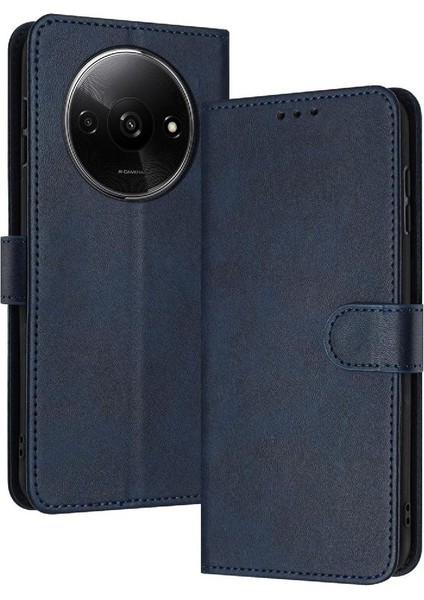 Toka Pu Deri Saf Kart Yuvası ile Xiaomi Redmi A3 Için Flip Case (Yurt Dışından)