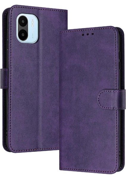 Xiaomi Redmi A1 Için Flip Case/a2 ile Saf Renk Kickstand Pu Deri (Yurt Dışından)