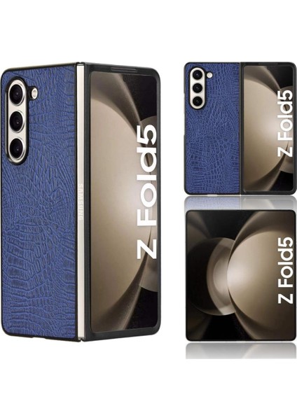 Samsung Galaxy Z Için Şık Klasik Durumda Kat 5 Klasik Timsah Moda (Yurt Dışından)