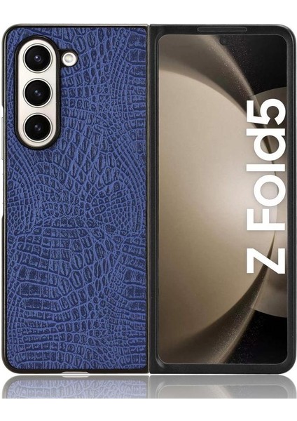 Samsung Galaxy Z Için Şık Klasik Durumda Kat 5 Klasik Timsah Moda (Yurt Dışından)