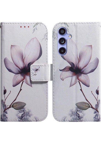 Samsung Galaxy S24 Artı Kart Yuvaları Için Flip Case Manyetik Kapatma Boyalı (Yurt Dışından)