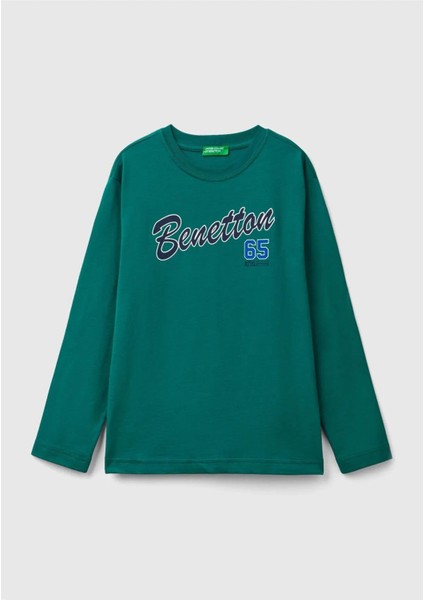 United Colors Of Benetton Erkek Çocuk Uzun Kol Tshirt 10JN