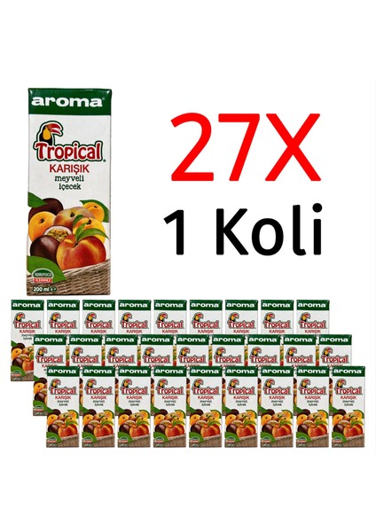 Tropical Karışık Meyveli Içecek 200 ml x 27 Adet