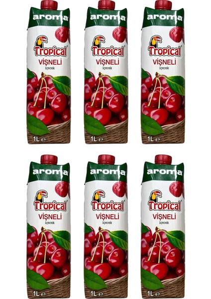 Tropical Vişneli Içecek 1 lt x 6 Adet