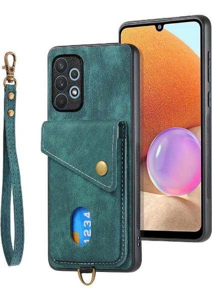 Samsung Galaxy A32 4g Çok Fonksiyonlu Premium Deri Kart Yuvası (Yurt Dışından) modelleri