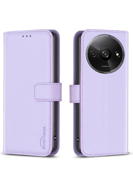 Xiaomi Redmi A3 Deri Kılıf Cüzdan Çok Renkli Çoklu Kart Için Flip Case (Yurt Dışından)