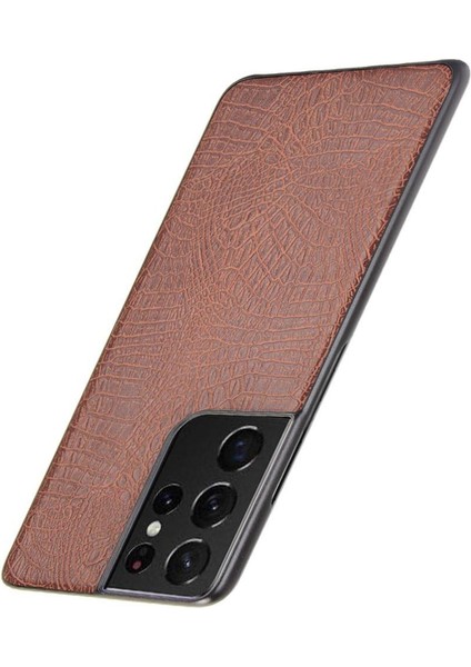 Samsung Galaxy S21 Ultra Klasik Timsah Kapak Için Şık Klasik Kılıf (Yurt Dışından) fiyatları