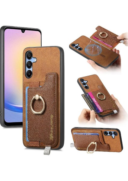 Samsung Galaxy A25 Manyetik Halka Standı Tutucu Magsafe Uyumlu (Yurt Dışından)