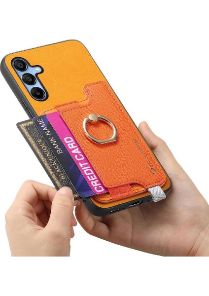 Samsung Galaxy A15 Halka Standı Tutucu Manyetik Cüzdan Magsafe Için Kılıf (Yurt Dışından)