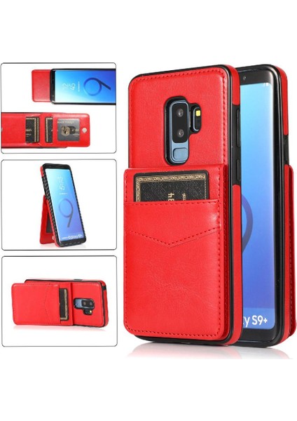 Samsung Galaxy S9 Artı Premium Deri Manyetik Toka ile Uyumlu (Yurt Dışından)