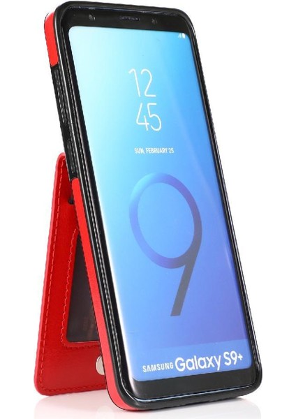 Samsung Galaxy S9 Artı Premium Deri Manyetik Toka ile Uyumlu (Yurt Dışından) fırsatları