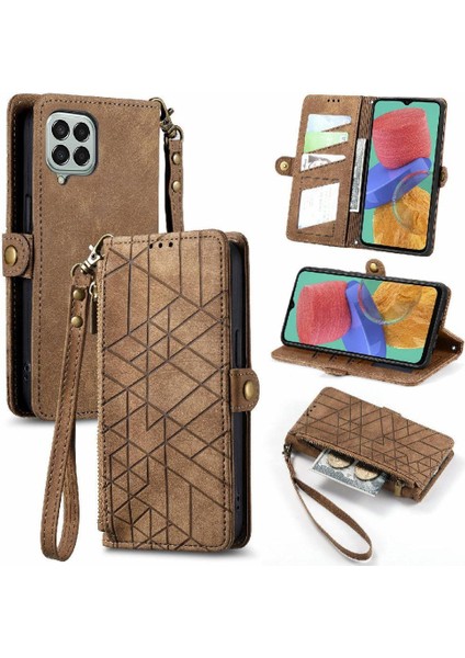 Samsung Galaxy M33 5g Deri Kılıf Için Flip Case Basit Iş Çevirme (Yurt Dışından)