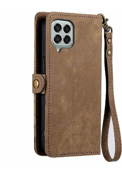 Samsung Galaxy M33 5g Deri Kılıf Için Flip Case Basit Iş Çevirme (Yurt Dışından)