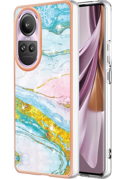Oppo Oppo 10 Pro 5g Koruma Için Kılıf Mermer Desen Ince Tpu Yumuşak Tampon (Yurt Dışından)