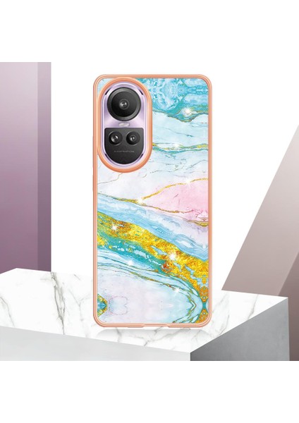 Oppo Oppo 10 Pro 5g Koruma Için Kılıf Mermer Desen Ince Tpu Yumuşak Tampon (Yurt Dışından)