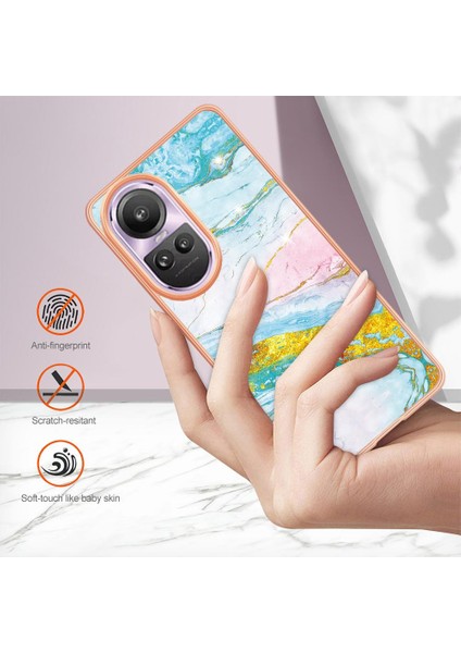 Oppo Oppo 10 Pro 5g Koruma Için Kılıf Mermer Desen Ince Tpu Yumuşak Tampon (Yurt Dışından)